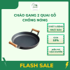 chao gang 2 quai gỗ chống nóng 36cm
