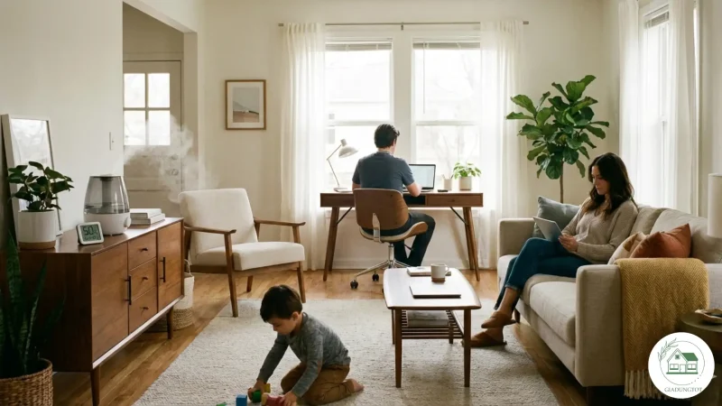 Nên để máy tạo độ ẩm ở đâu trong phòng khách